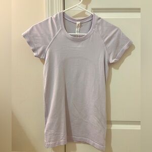Lavender Lululemon Swiftly Tech Short-Sleeve Shirt (Hip Length) Size: 4